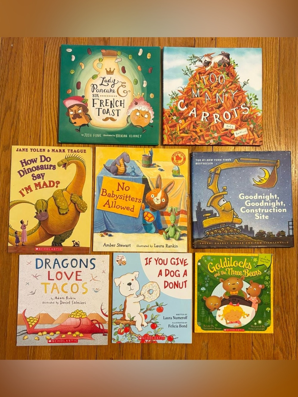 Scholastic Kids Picture Books Hardcover Paperback 8-Book Lot